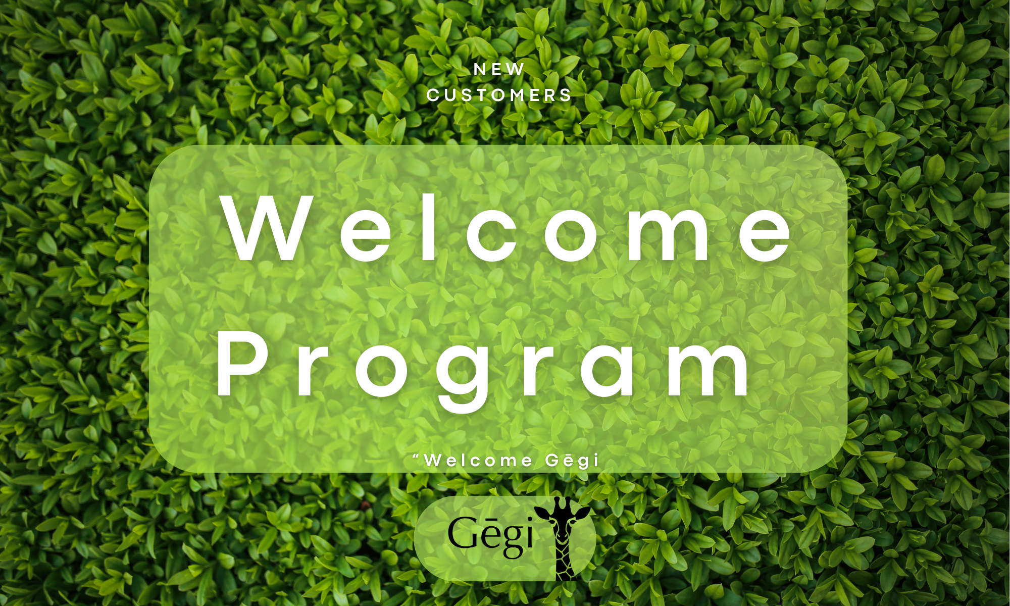 Gēgi Welcome Program｜“3回で変わる。ずっと綺麗が続く。