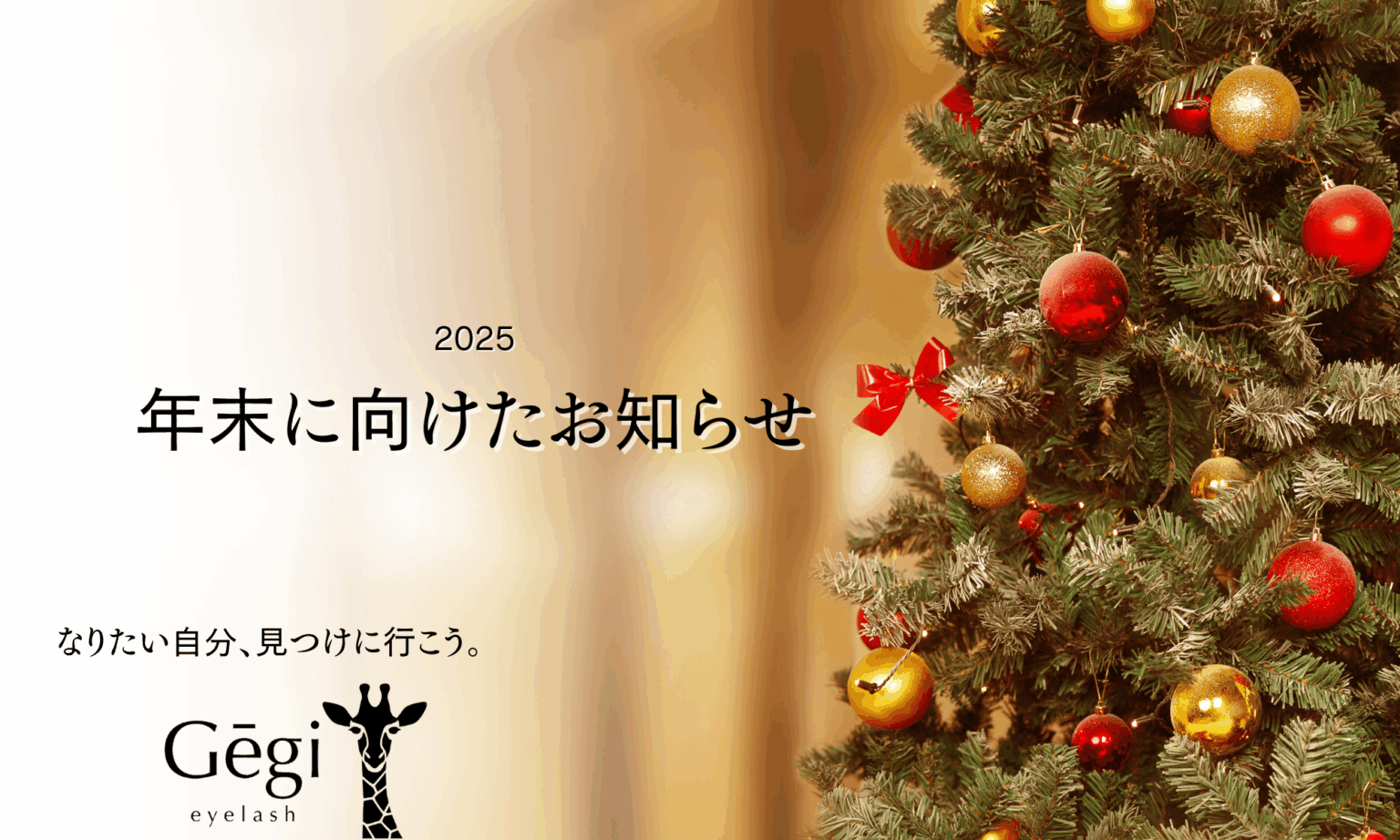 11月20〜12月17日｜年末に向けたお知らせ